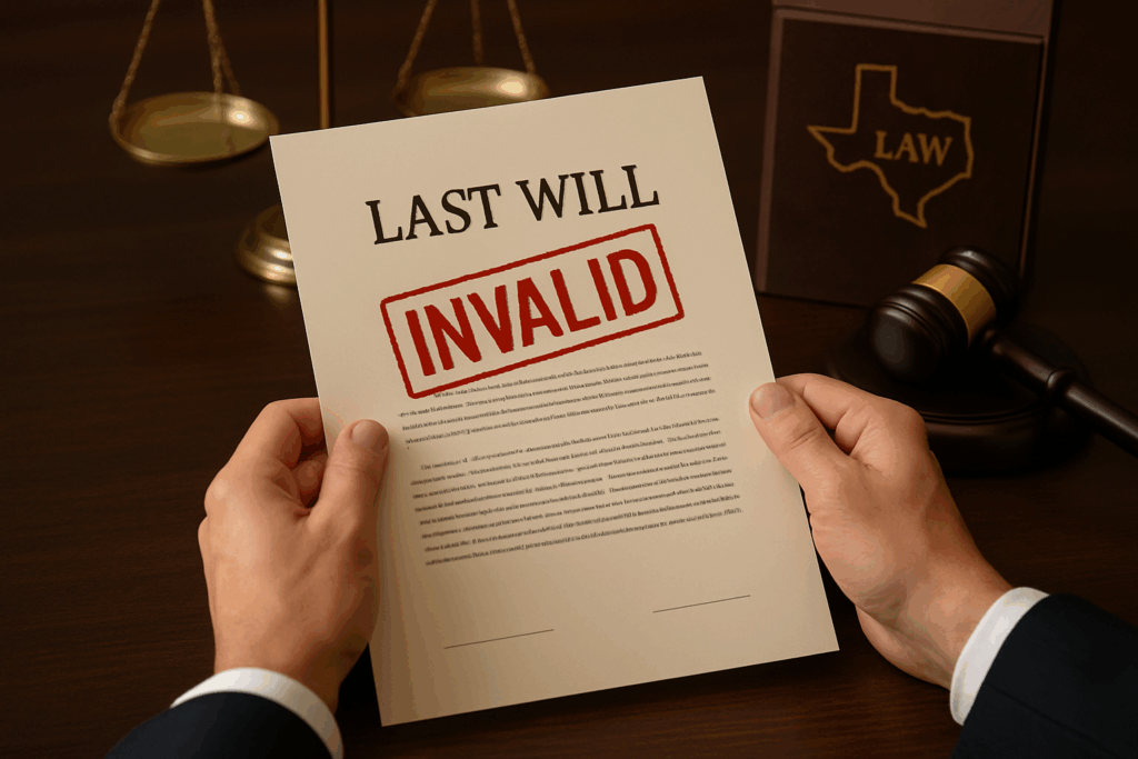 Image of Invalid Will